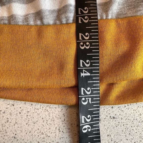 P.S. Kate Ladies' 3/4‎ Sleeve Stripe Colorblock Top - Picture 9 of 10